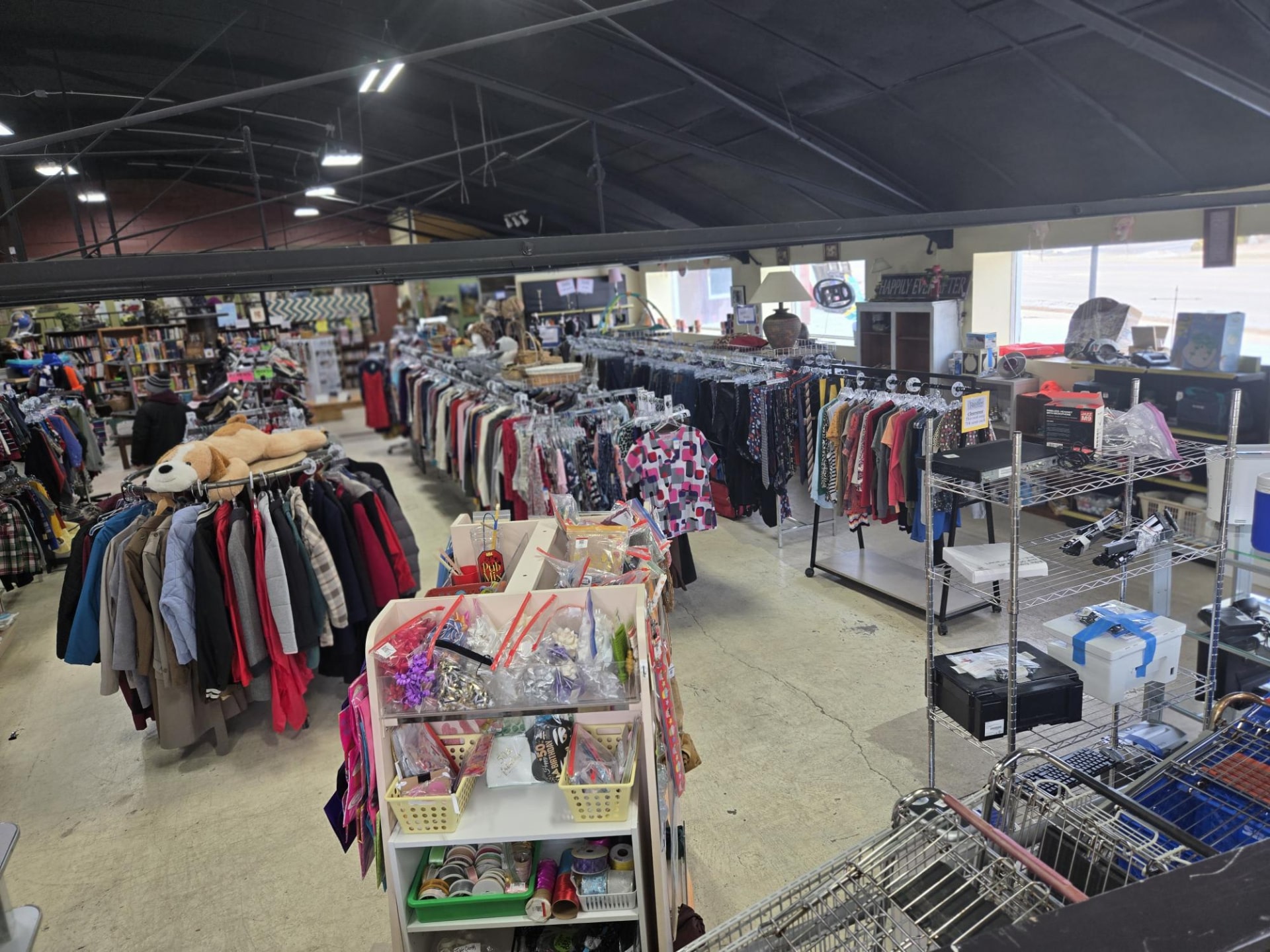 Interior of Rainbow Thrift Shoppe in Fort Atkinson, WI