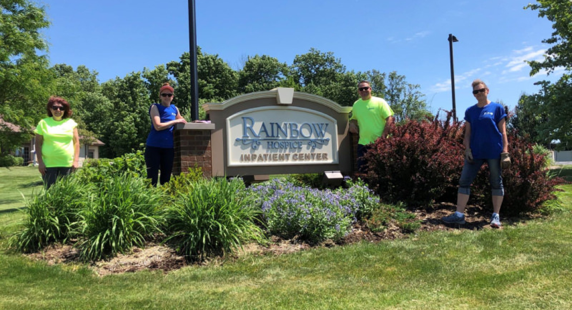 Eaton Volunteers Return to IPC to Help With Landscaping