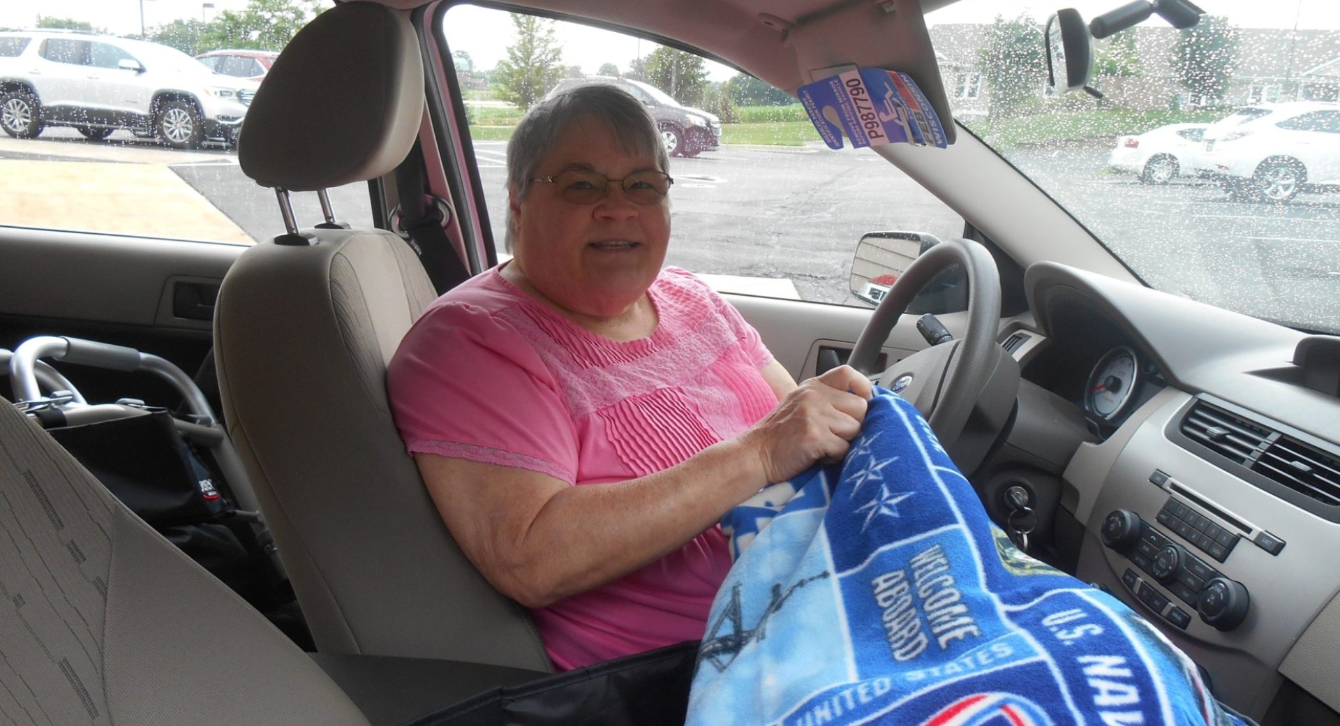 Tie Blankets Keep Volunteer Connected to Rainbow Hospice