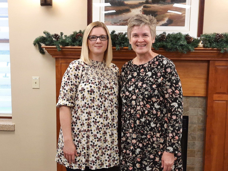 Hilary Furnish poses with another person